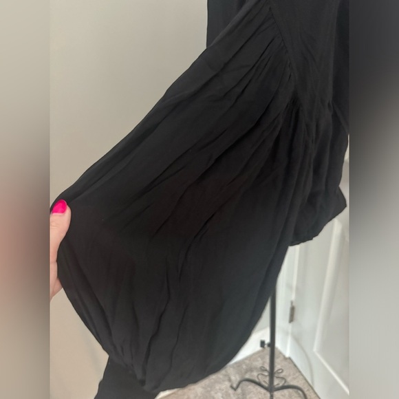 NWT Free People On Pointe Bomber Jacket in Black Size Medium💕 - Picture 12 of 14